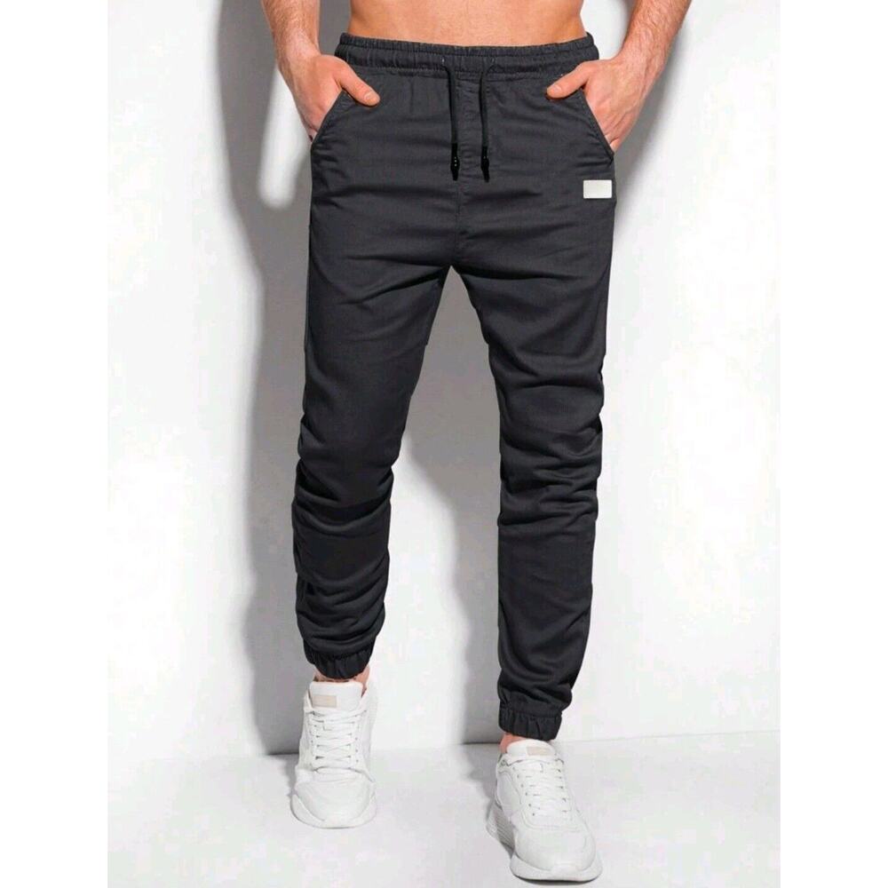 NEW Manfinity Mens Hypemode Jogger Pants Size XL Black Loose Pull On Drawstring